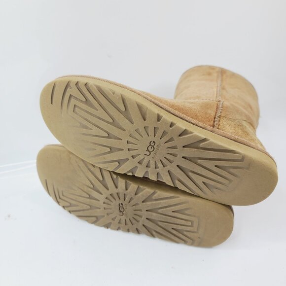 UGG Women's Brown Classic Short 5825 Suede Mid-Calf Winter Boots Size US 8 - Picture 5 of 7